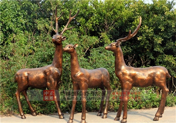 铸铜仿铜小鹿雕塑.jpg